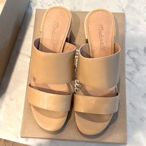 Madewell Kiera mule sandal in leather size 7